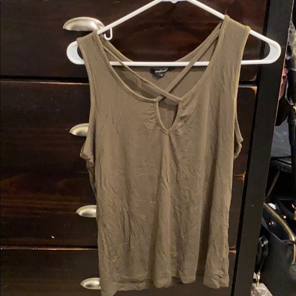 Green tank top